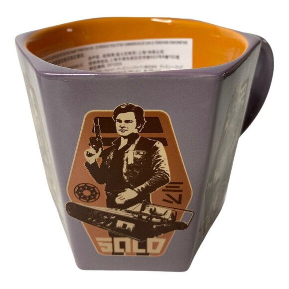 Set of 2 Disney Parks Hexagon Star Wars Characters Collectible Coffee Mugs NEW - Picture 5 of 10